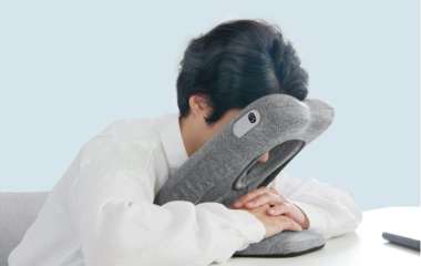 В Японии придумали подушку для послеобеденного сна прямо за столом в офисе
