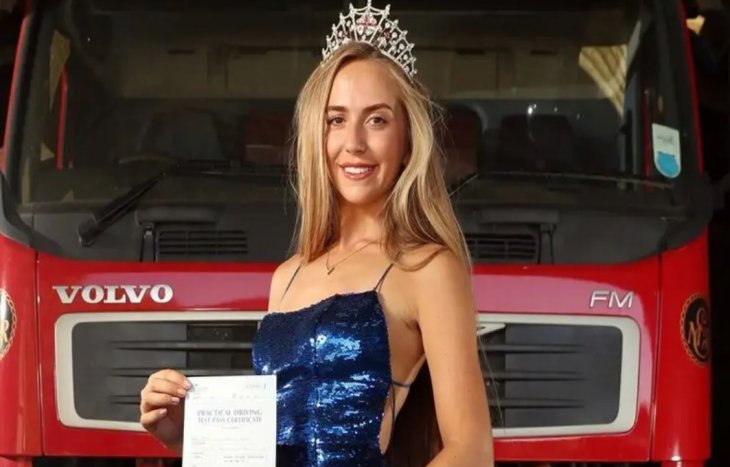 Модель из Великобритании стала дальнобойщицей