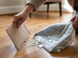 Як безпечно та швидко прибрати розбите скло з підлоги: корисний лайфгак