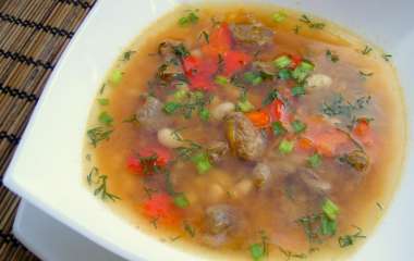 Суп из баранины с зеленой фасолью