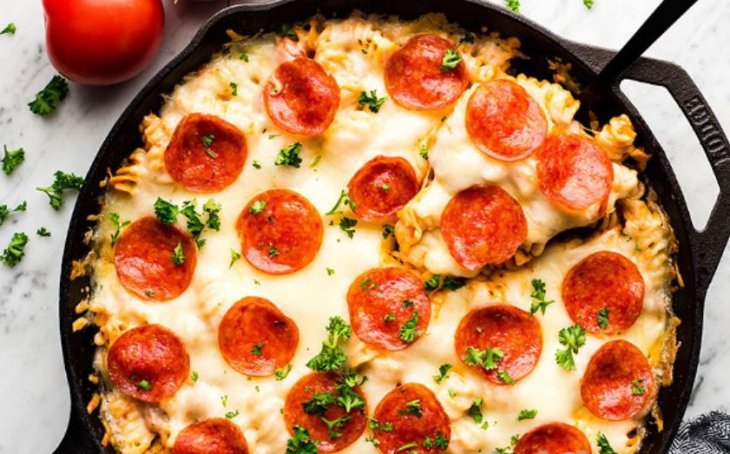 Пицца-запеканка из макарон