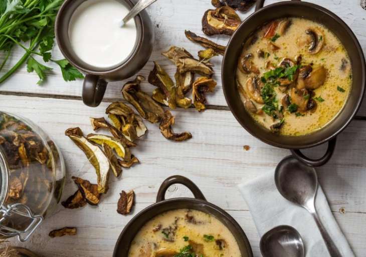 Рецепты приготовления супов из сушеных грибов