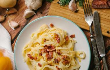 Фетучини в томатно-сливочном соусе