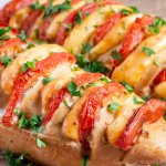 Куриное филе с вялеными томатами в сливках