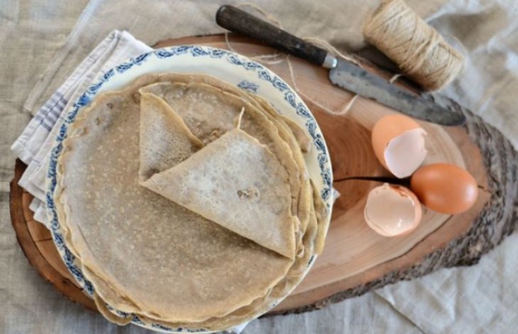 Блинчики из гречневой муки без дрожжей