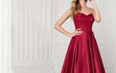 Модные вечерние платья красного цвета, фото