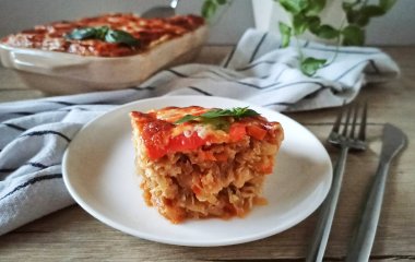 Капустная запеканка с фаршем