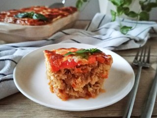 Капустная запеканка с фаршем