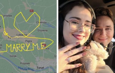 Авіаційний ентузіаст вигадав епічне освідчення під час спеціального польоту – фото