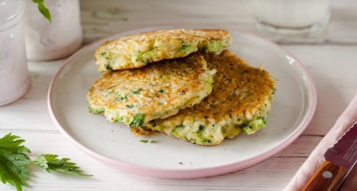 Постные оладьи из кабачков