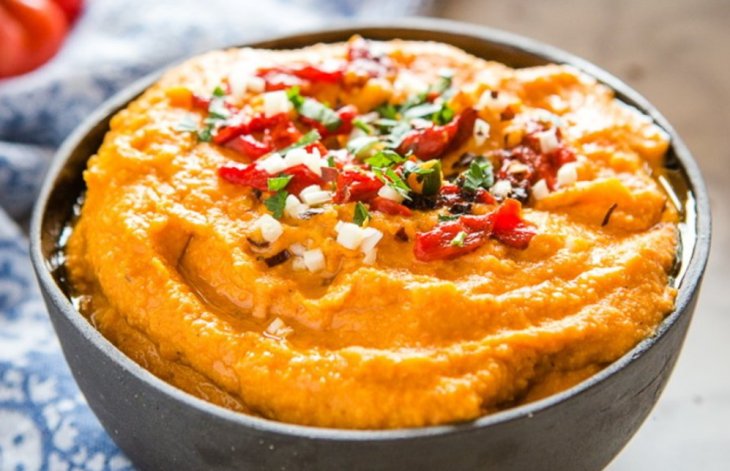 Хумус с печеным перцем