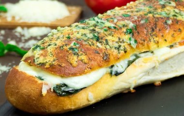 Рецепт фаршированного батона с мясом и грибами