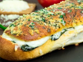 Рецепт фаршированного батона с мясом и грибами