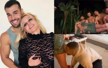 Бритни Спирс после развода снялась топлес и устроила вечеринку с мужчинами, где ей облизывали ноги