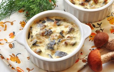 Вкусное гуцульское блюдо: готовим грибы с брынзой в горшочке