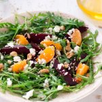 Салат с запеченной курицей и апельсином
