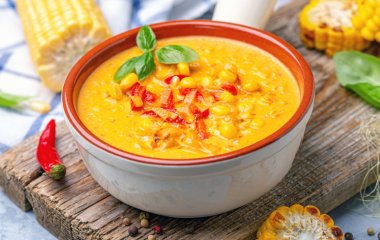 Идеально на обед: рецепт легкого кукурузного супа