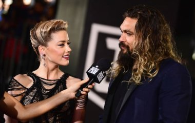 Джейсон Момоа и Эмбер Херд встретились с косплеерами героев фильма «Аквамен»