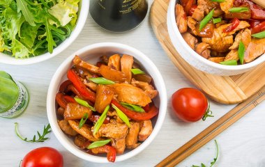 Самурай — быстрый стир-фрай из курицы в паназиатском стиле