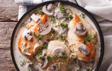 Гурману не устоять: готовим куриные бедрышки с грибным соусом