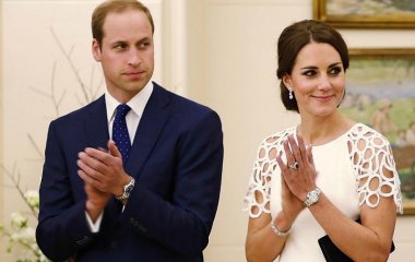 Кейт Миддлтон и принц Уильям посетили прием в Букингемском дворце