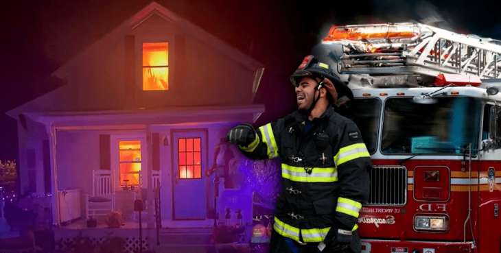 Соседи вызвали пожарных: бушующий в доме огонь оказался украшением на Хэллоуин (видео)