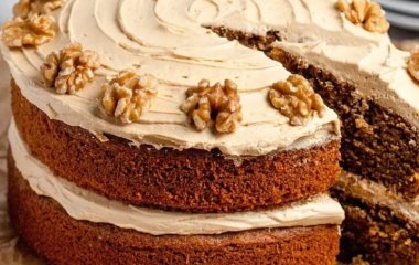 Рецепт кофейного торта с грецкими орехами