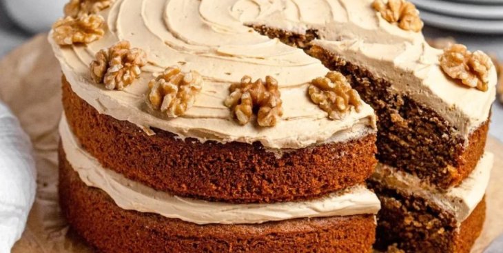 Рецепт кофейного торта с грецкими орехами
