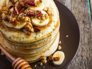 Оладки з вівсянки і банана