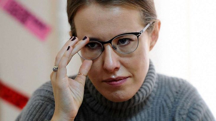 Ксения Собчак на модной презентации в Москве