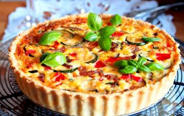 Тарт с запеченными овощами