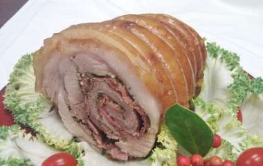 Рулет из свиной рульки