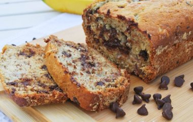 Банановый кекс с шоколадом