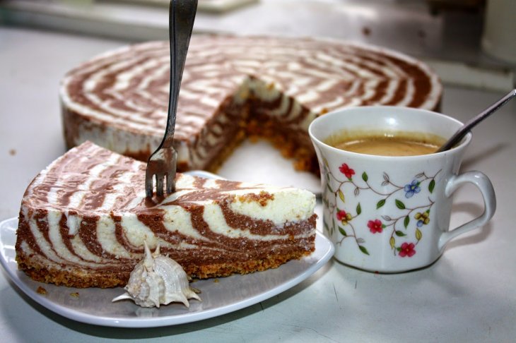 Торт шоколадно-творожний