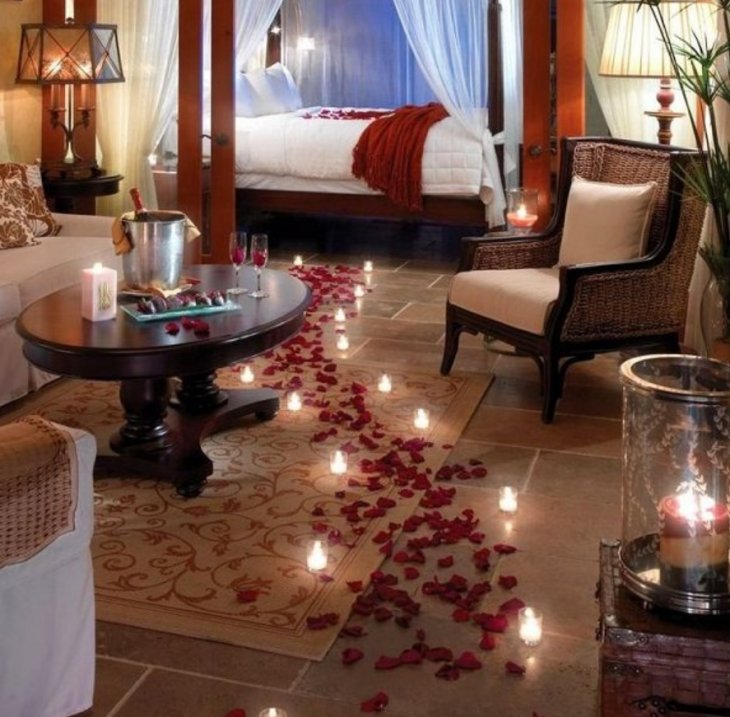 Как устроить романтический вечер парню