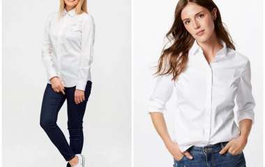 Модные женские белые рубашки в коллекциях 2019 года, фото