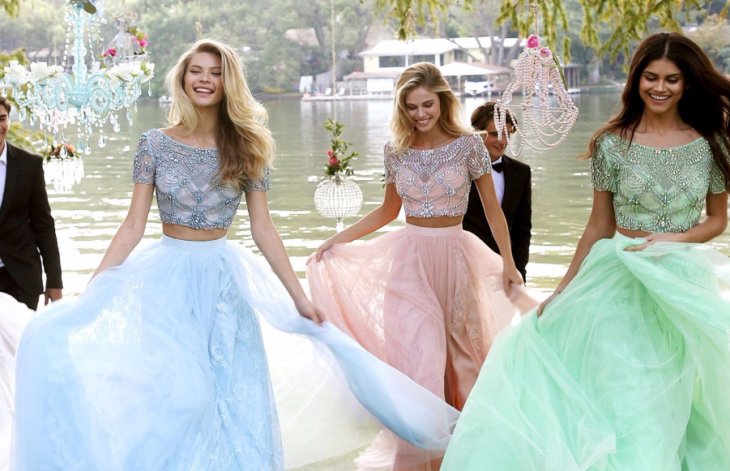 Модные платья на выпускной 2019 в пастельных оттенках, фото