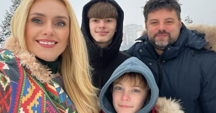 Ірина Федишин з чоловіком і синами повернулася з-за кордону та замилувала зимовою казкою