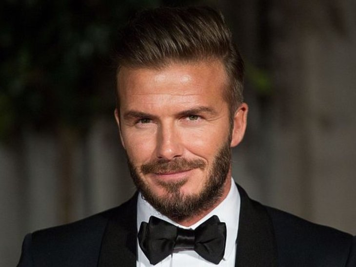 Дэвид Бекхэм с детьми замечен на показе Victoria Beckham