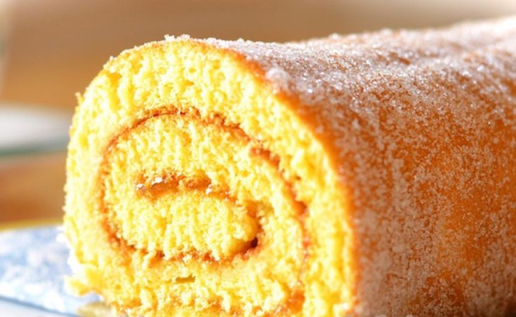 Бисквитный рулет домашний