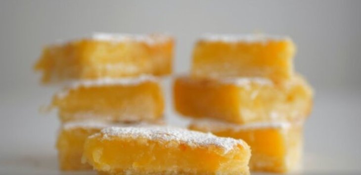 Лимонные квадратики в духовке - легкий рецепт