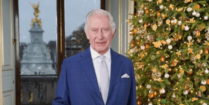 Возле елки: опубликован новый портрет короля Чарльза ІІІ (фото)