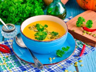 Рецепт дня: крем-суп из тыквы