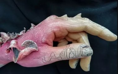 Российская визажистка превратила руку в шипованную драконью лапу