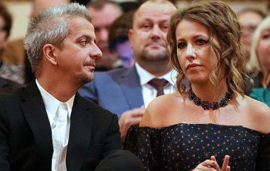Ксения Собчак и Константин Богомолов на премьере спектакля 
