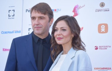 Владимир Вдовиченков и Елена Лядова на церемонии открытия «Кинотавра»