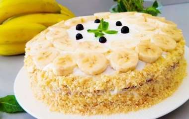 Банановый торт-мусс