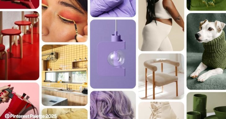 Названі кольори року 2025 за вибором Pinterest, які вони (фото)
