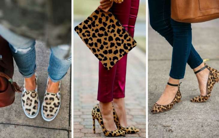 С чем носить леопардовые туфли: модные образы и фото