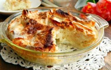 Творожный пирог с листьями лаваша: рецепт от диетолога